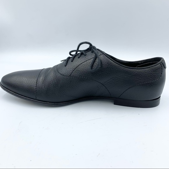 Gucci Pebbled Leather Black Oxfords Gucci 6 (US6.5) - Picture 8 of 15